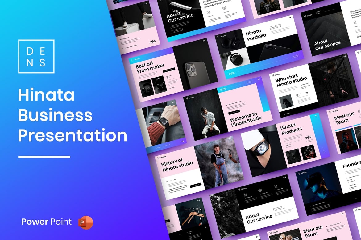 Hinata – Template Presentasi PowerPoint Profesional