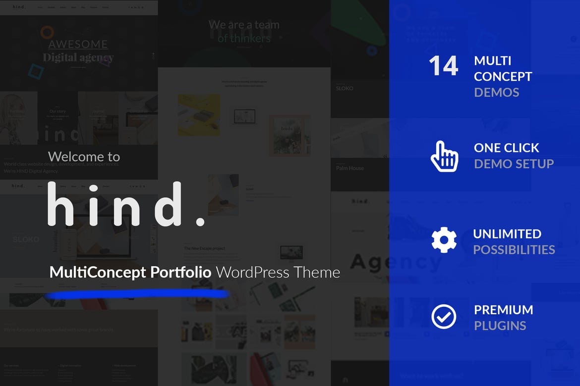 Hind - Tema WordPress Portofolio & Fotografi Multifungsi yang Menawan