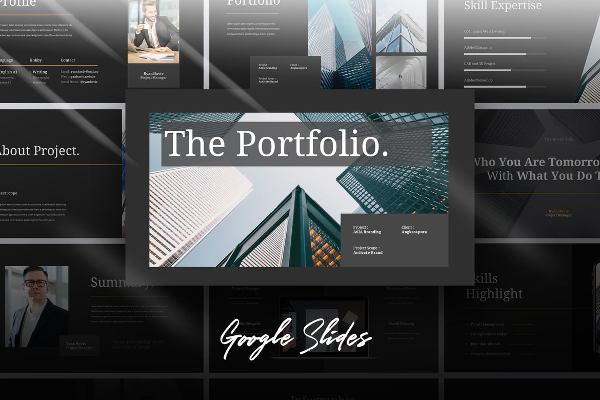 Template Powerpoint Portofolio Profesional untuk Berbagai Kebutuhan