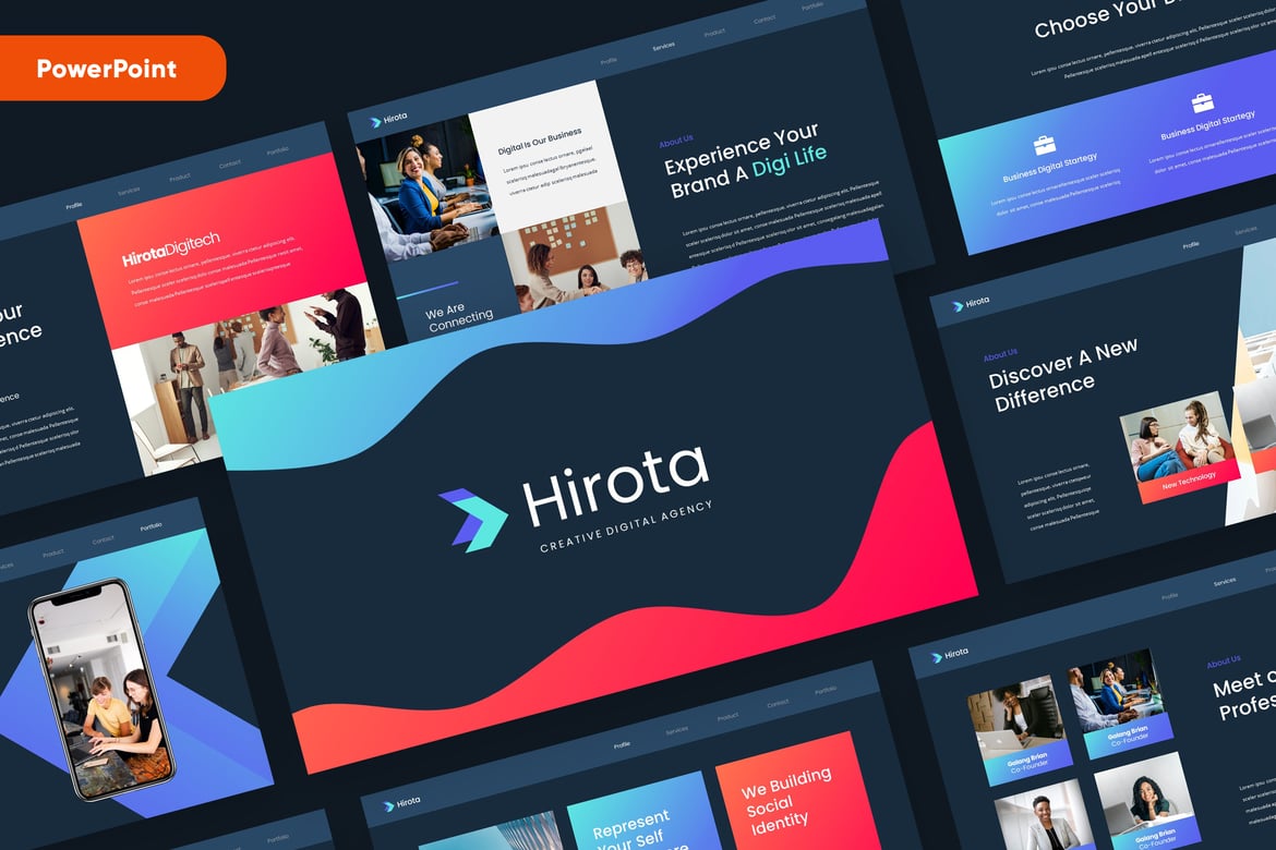 HIROTA - Template Presentasi Powerpoint Kreatif untuk Semua Kebutuhan