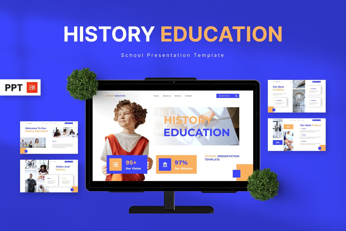 Template Powerpoint Pendidikan Sejarah yang Menarik dan Interaktif