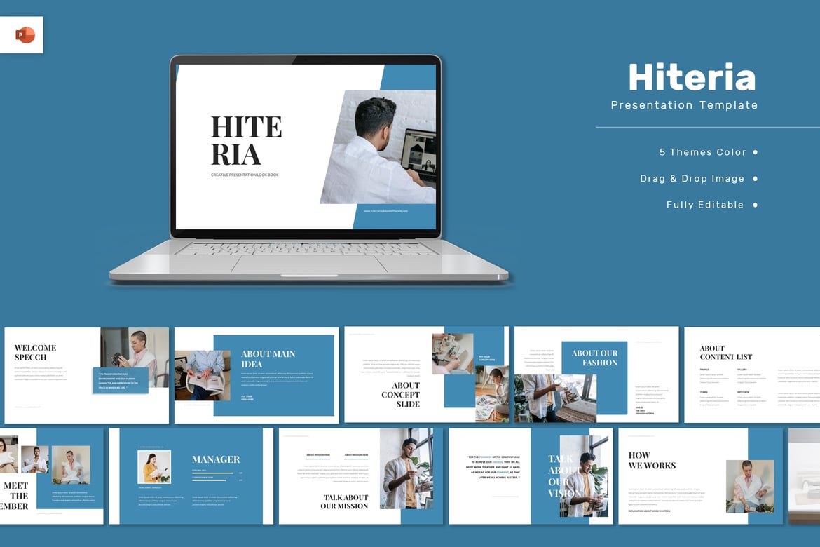 Hiteria - Template Presentasi PowerPoint Kreatif untuk Semua Kebutuhan