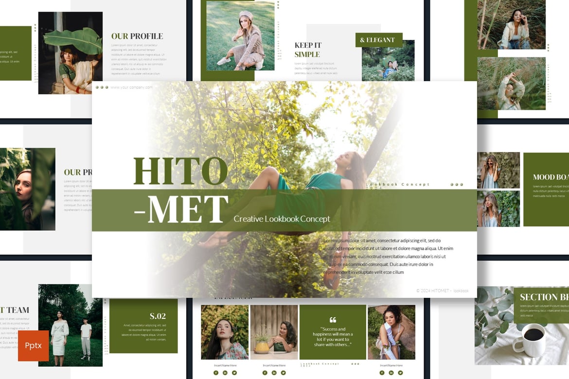 Hitomet - Template Presentasi PowerPoint Minimalis dan Kreatif
