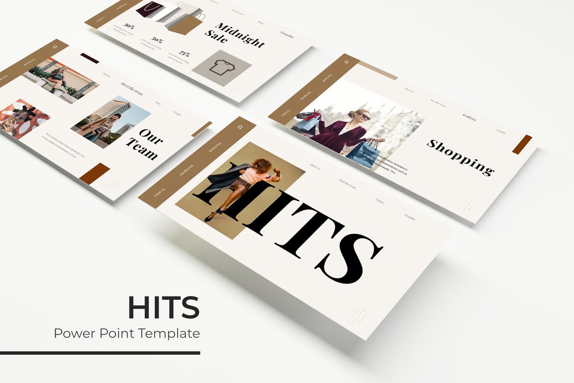 Template Presentasi PowerPoint Hits yang Menarik dan Profesional
