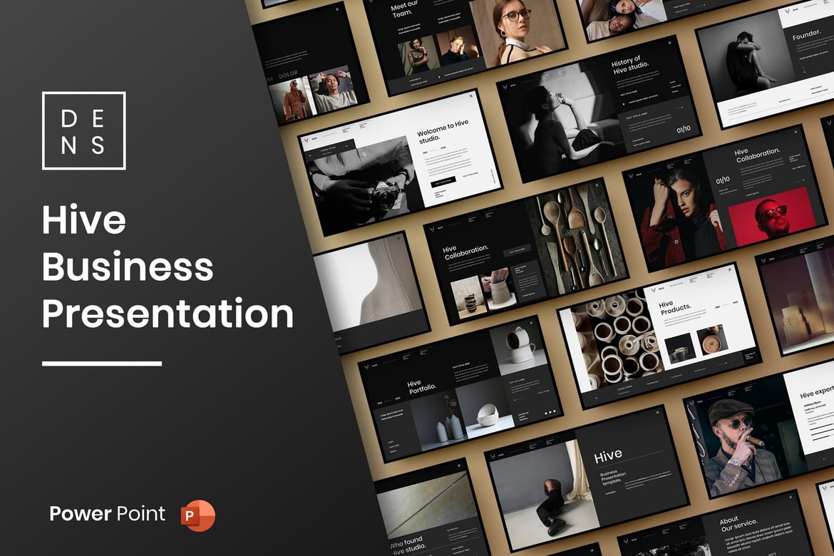 Hive – Template Presentasi PowerPoint Profesional