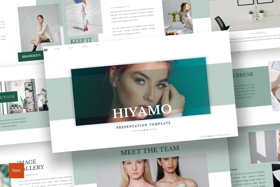 Hiyamo - Template Presentasi Powerpoint Minimalis dan Kreatif