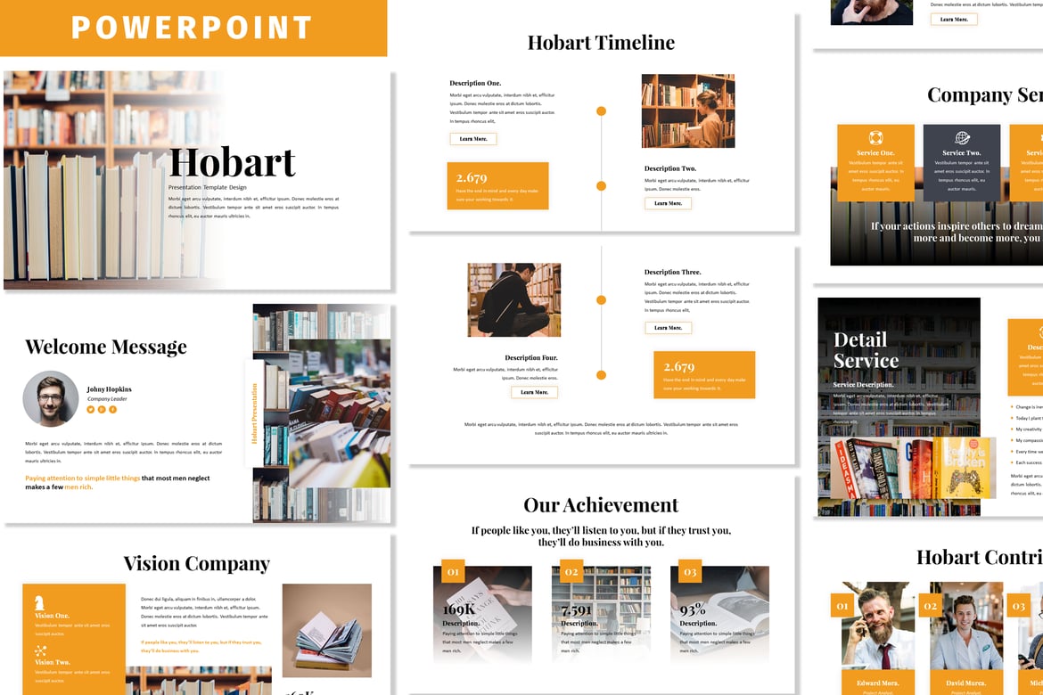 Hobart - Template Presentasi Powerpoint Profesional
