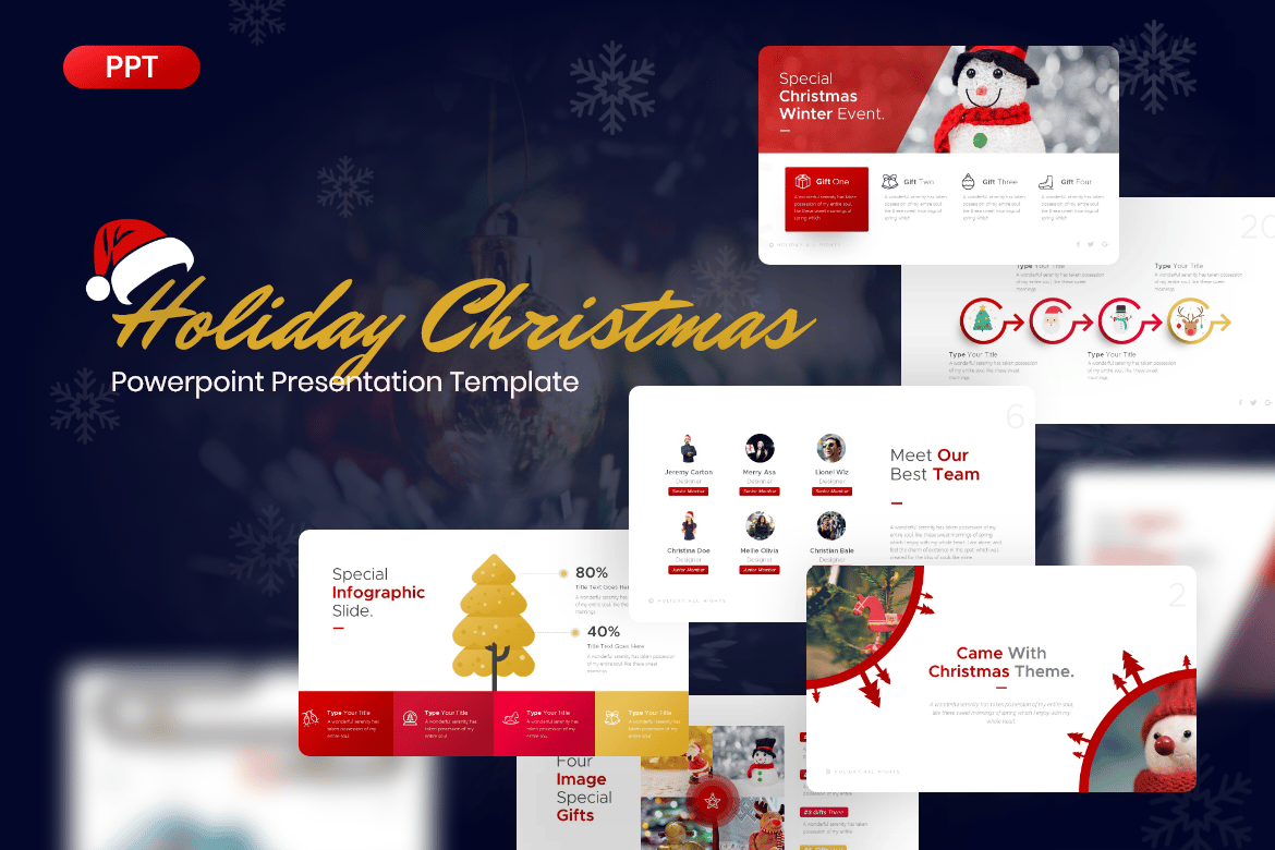 Template PowerPoint Natal yang Menarik untuk Presentasi Anda
