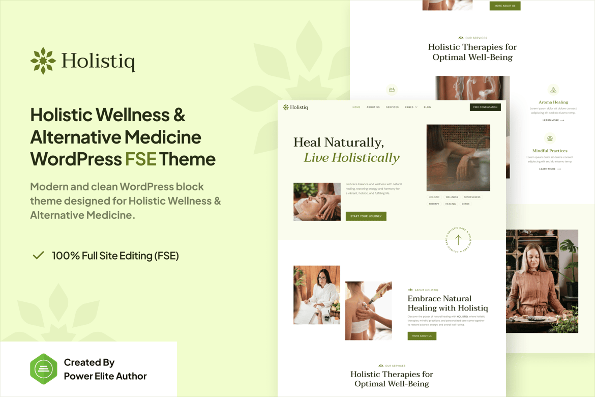 Holistiq – Tema WordPress untuk Kesehatan Holistik dan Penyembuhan