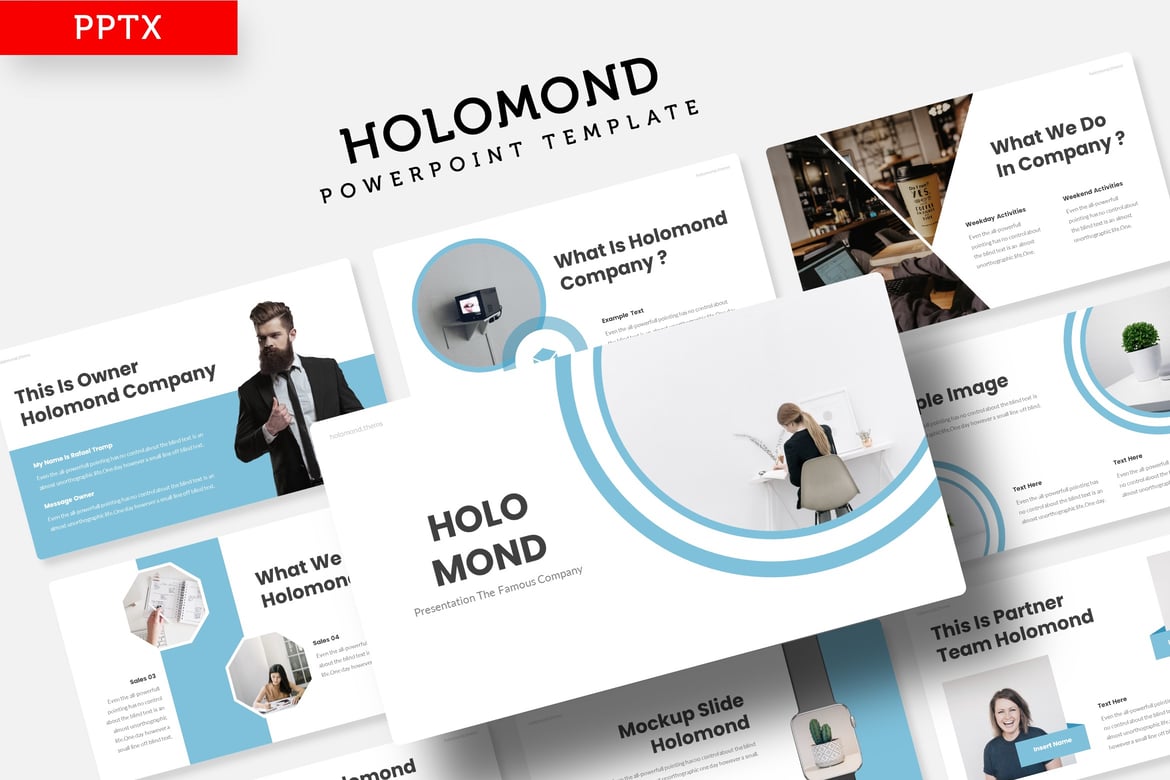Template PowerPoint Holomond - Presentasi Menawan dan Profesional