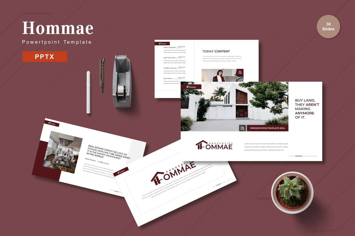 Homae - Template Presentasi Powerpoint yang Menarik dan Efektif