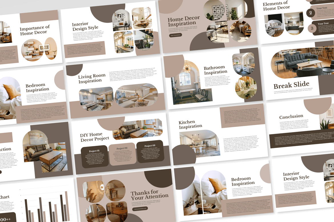Template PowerPoint Inspirasi Dekorasi Rumah yang Menawan