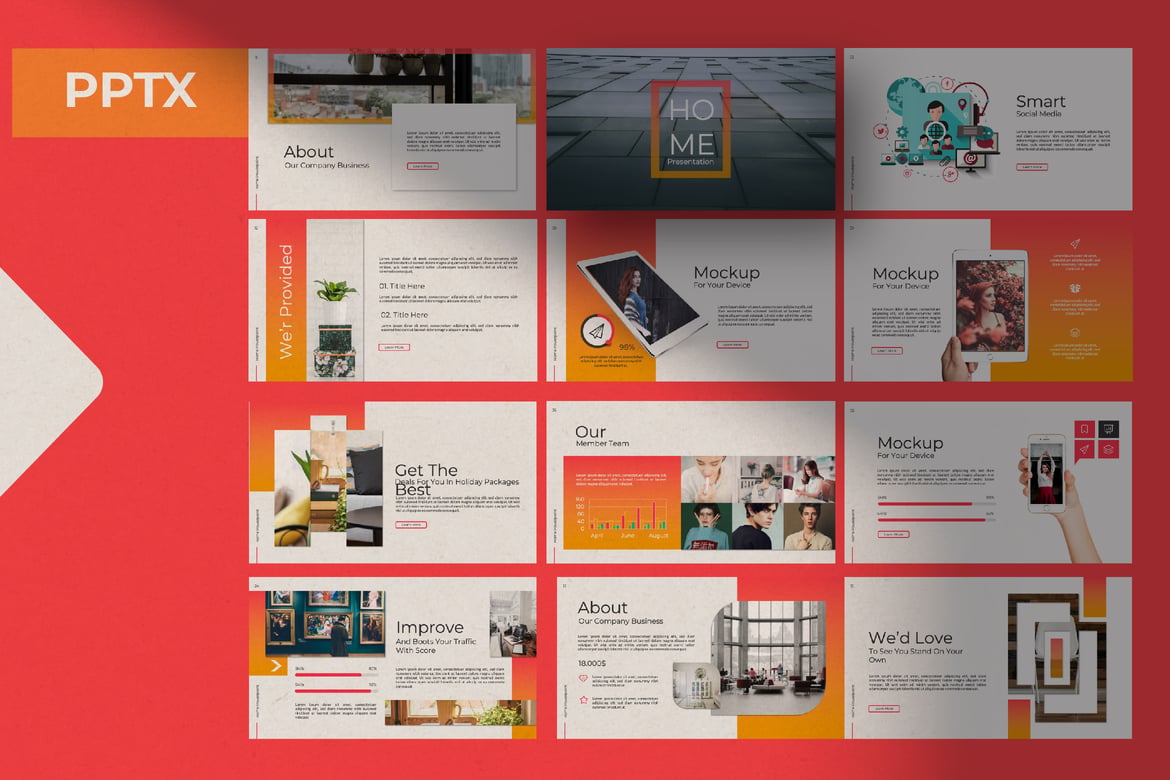 Template Presentasi PowerPoint Serbaguna untuk Rumah