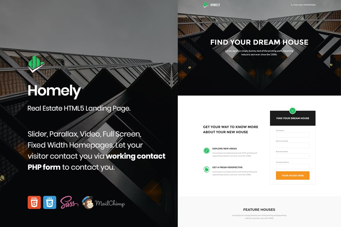 Homely - Template Website Properti yang Menawan