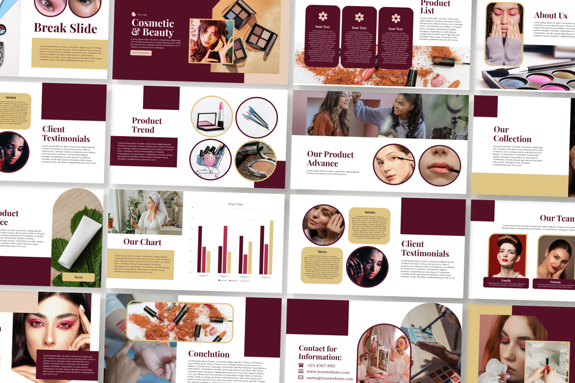 Template Presentasi PowerPoint Real Estate Hometown yang Menarik
