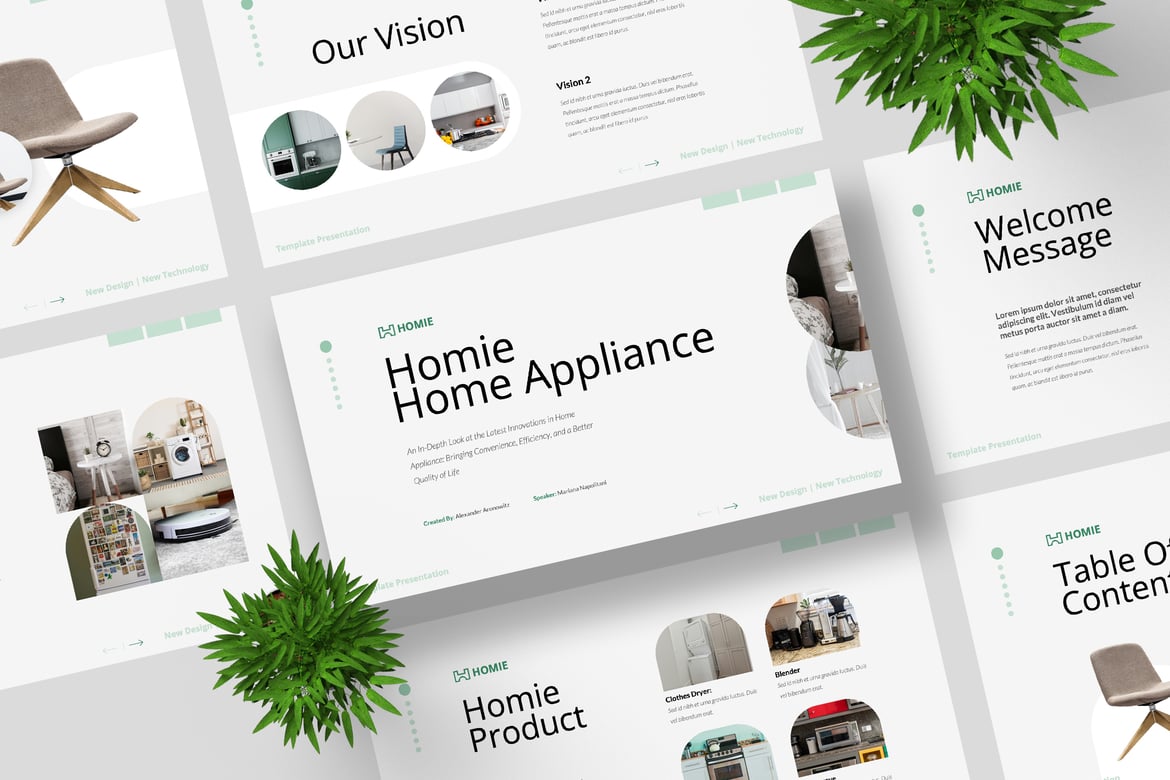 Template Presentasi PowerPoint Homie untuk Kebutuhan Profesional Anda