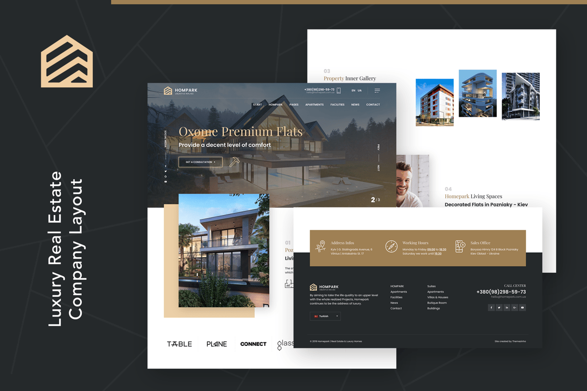 Hompark | Tema WordPress untuk Properti dan Rumah Mewah yang Menawan