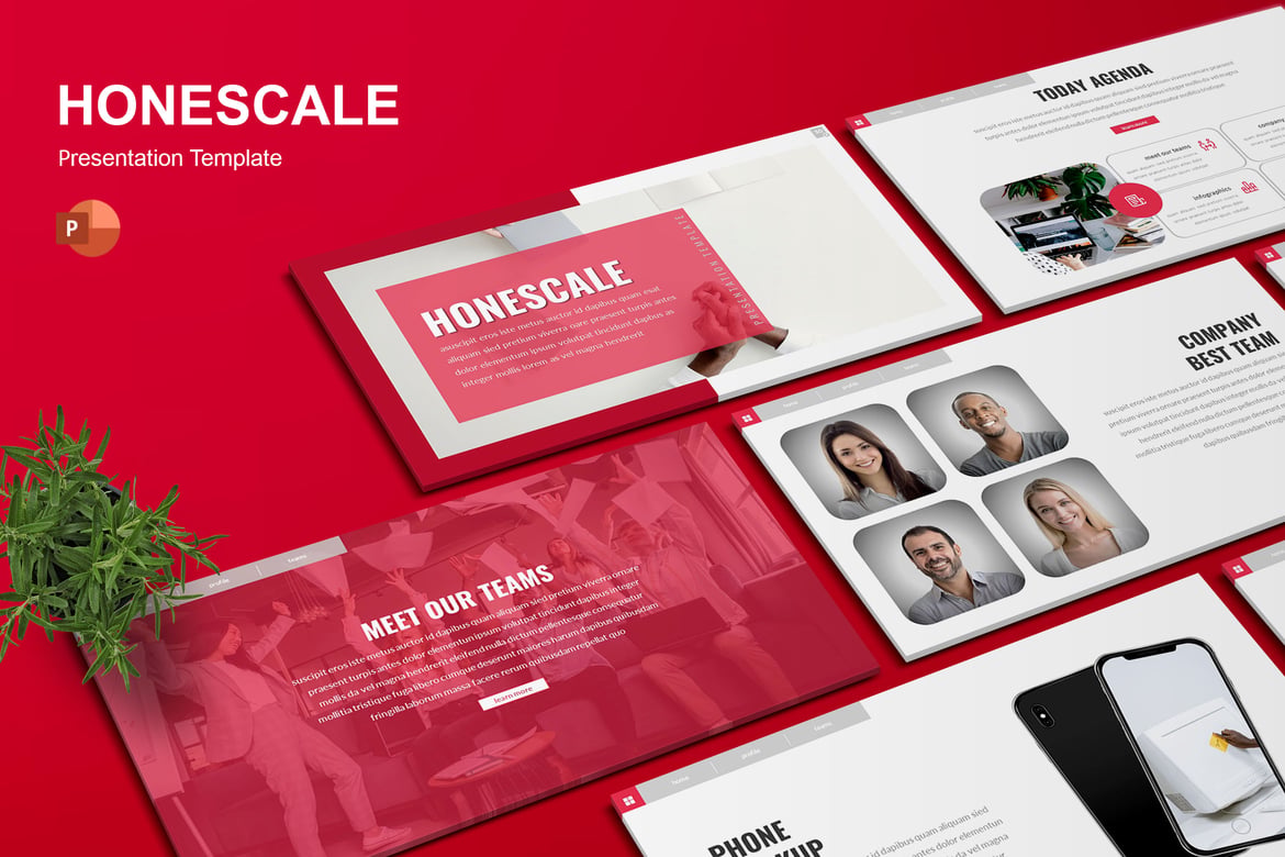 Honescale - Template Presentasi PowerPoint yang Menarik