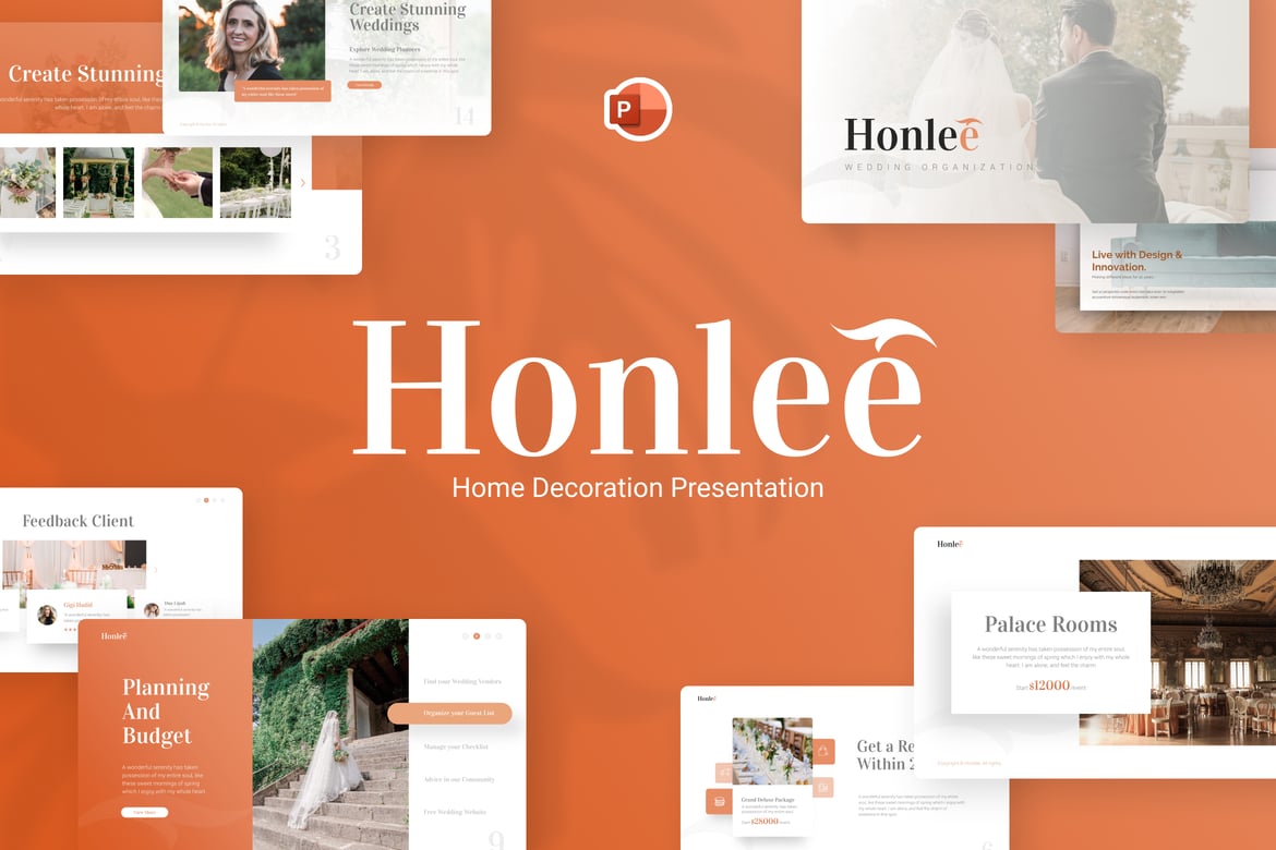 Template PowerPoint Dekorasi Rumah Honlee yang Menarik dan Fungsional