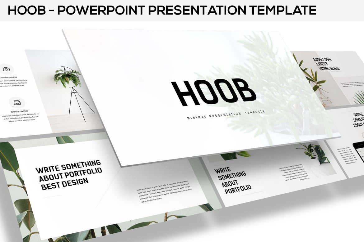 Template PowerPoint Hoob - Solusi Presentasi Minimalis yang Menarik