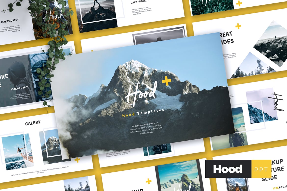 Template Presentasi HOOD - Powerpoint untuk Petualangan Bisnis Anda
