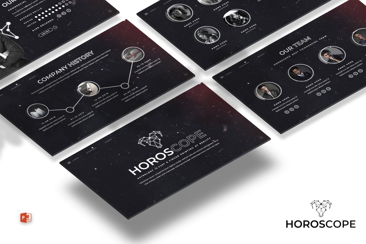 Template Powerpoint Horoscope - Presentasi Menarik dan Modern