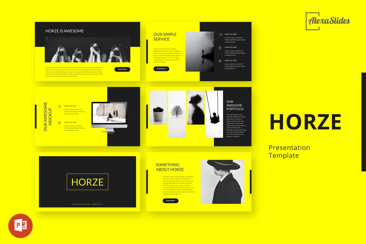 Template Presentasi Powerpoint Horze yang Menakjubkan