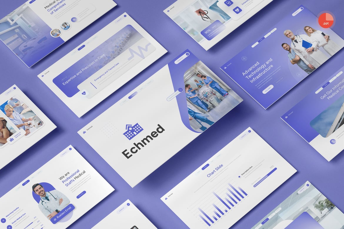Template Presentasi PowerPoint untuk Rumah Sakit dan Klinik Medis yang Menarik