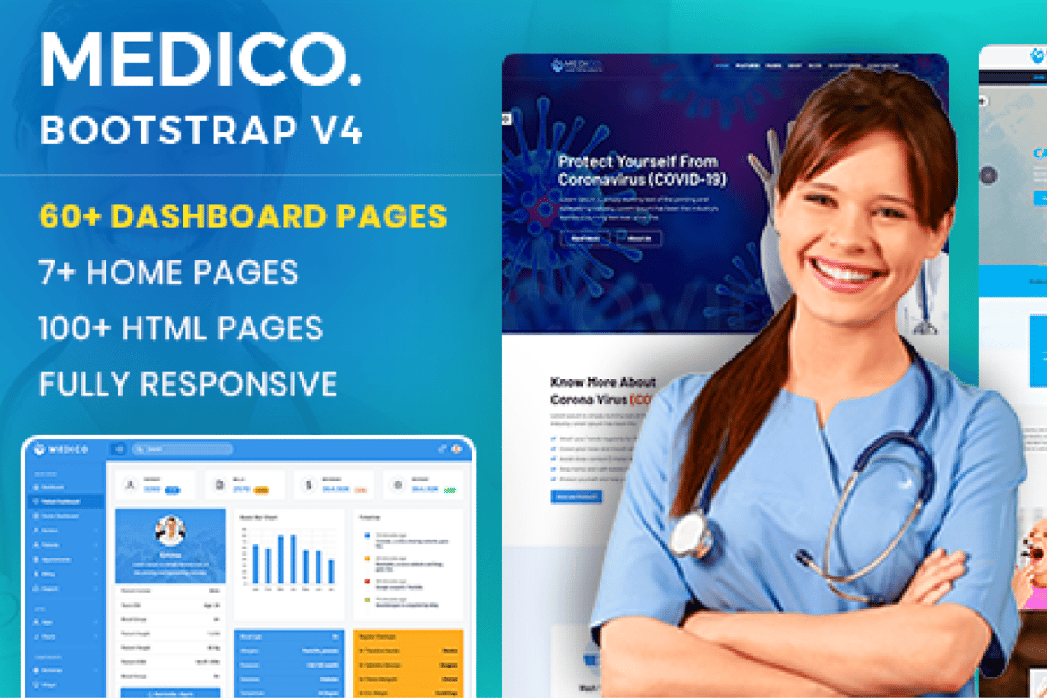 Template Website Rumah Sakit & Klinik Dokter yang Profesional