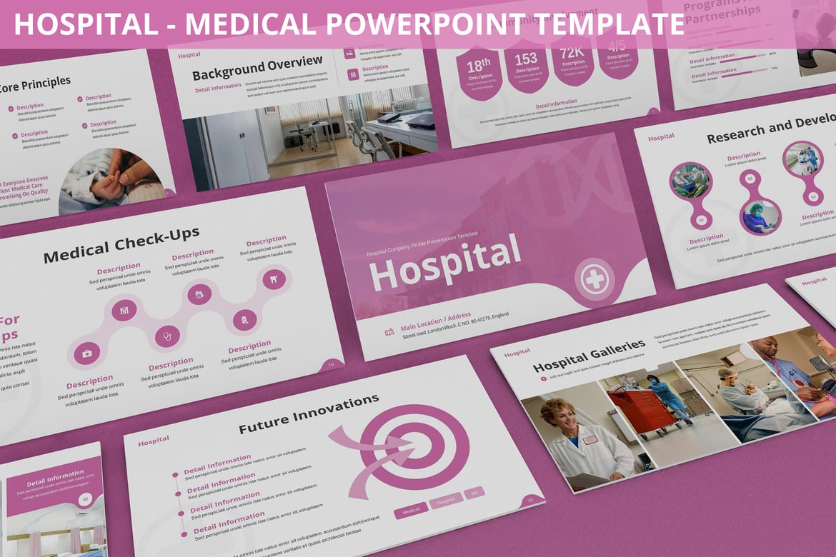Template PowerPoint Rumah Sakit - Solusi Presentasi Medis Profesional