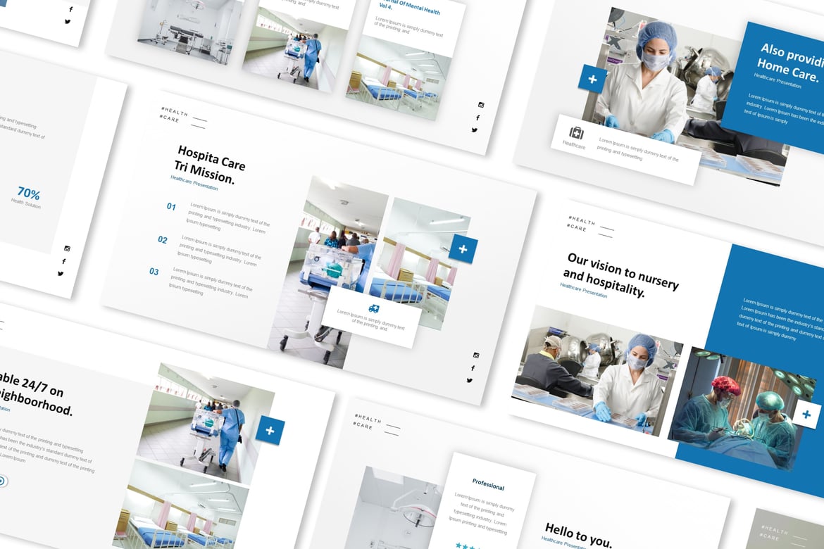 Template Presentasi Powerpoint Rumah Sakit yang Menarik dan Profesional