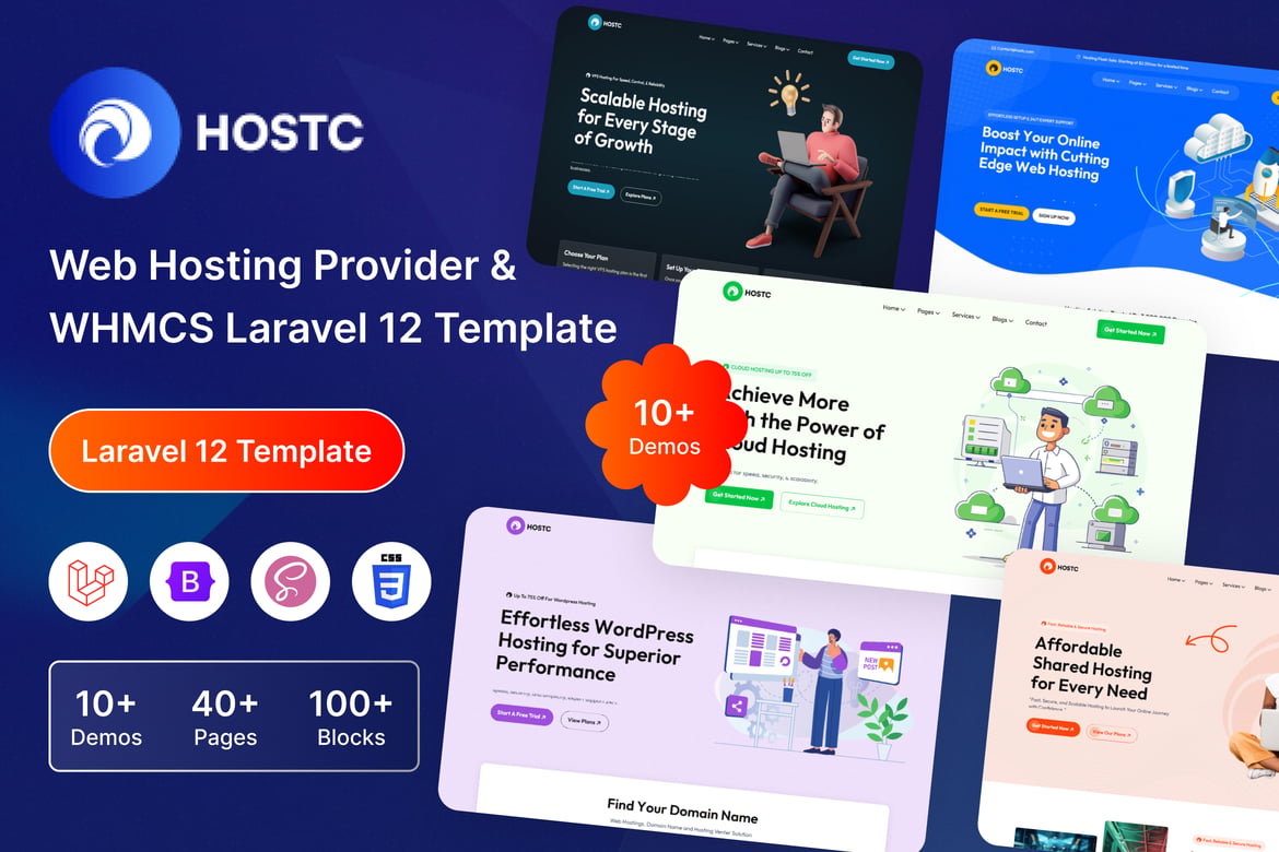 Hostc - Penyedia Hosting Web Laravel 12 & WHMCS Terpercaya