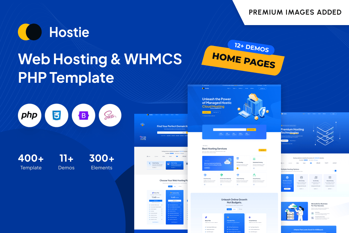 Hostie - Template Website Hosting & WHMCS yang Kuat dan Responsif