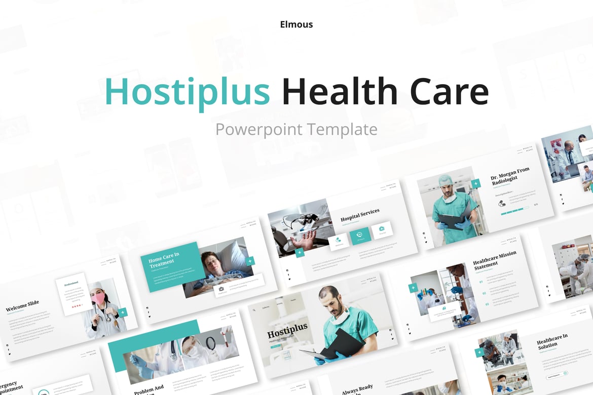 Template PowerPoint Hostiplus untuk Rumah Sakit dan Layanan Kesehatan