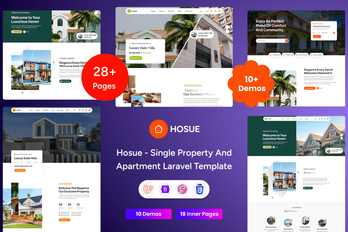 Template Website Hosue - Solusi Ideal untuk Agen Real Estat