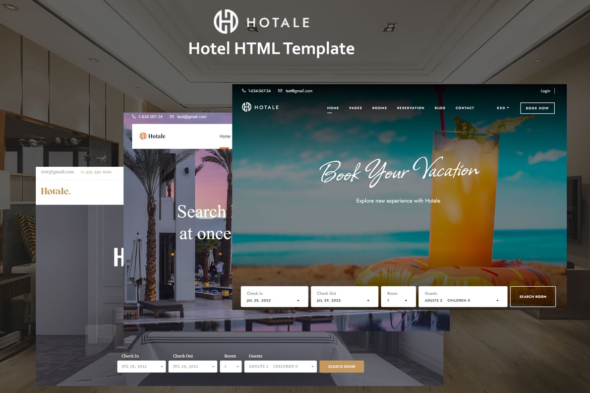 Hotale - Template Website Hotel yang Memudahkan Manajemen Anda