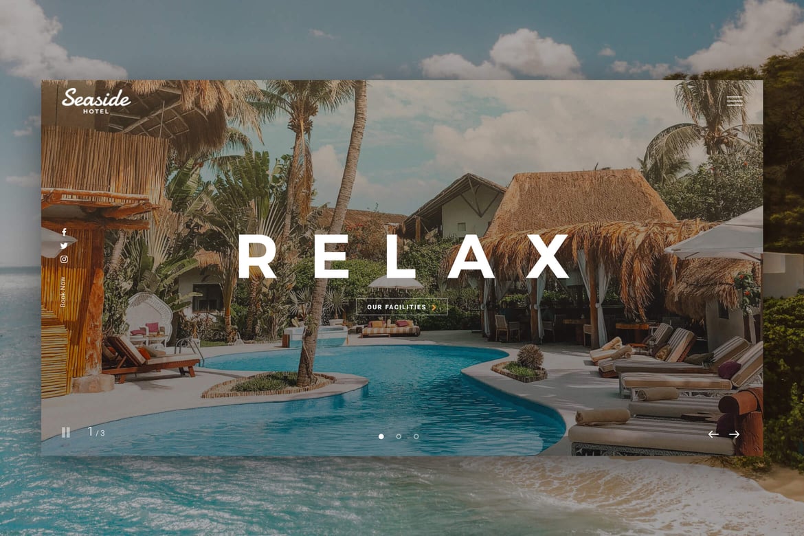 Template Website Hotel Modern - Seaside
