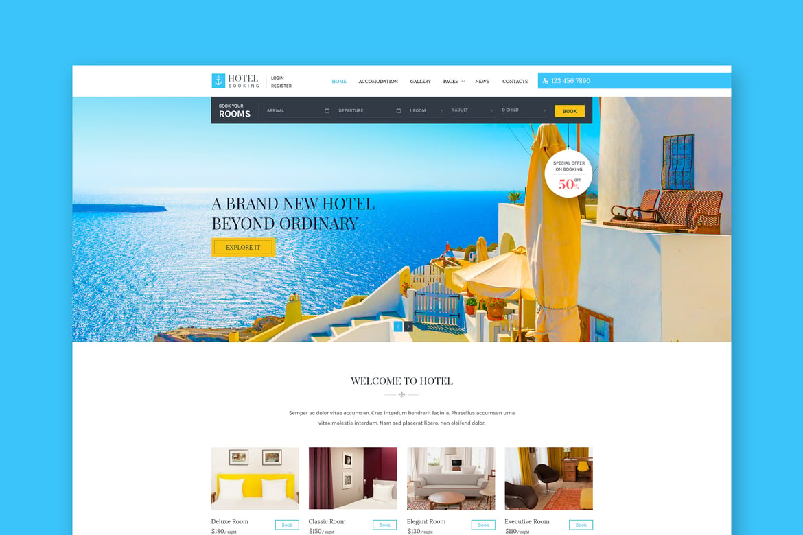Template Website Hotel - Solusi Booking yang Menarik dan Mudah Digunakan