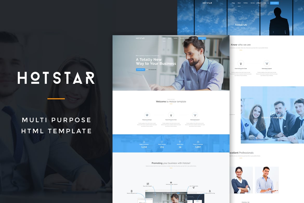 HotStar – Template Website Multi-Purpose yang Menarik