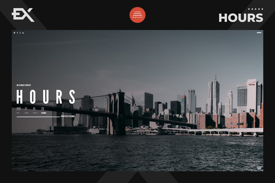 Hours - Template Website Responsif untuk Halaman Coming Soon