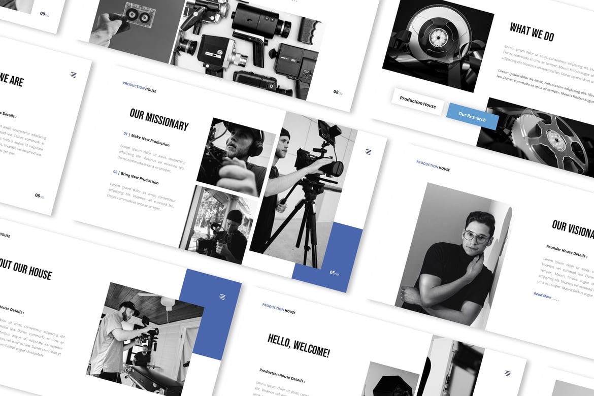 Template Presentasi Powerpoint untuk Profil Perusahaan dan Pemasaran