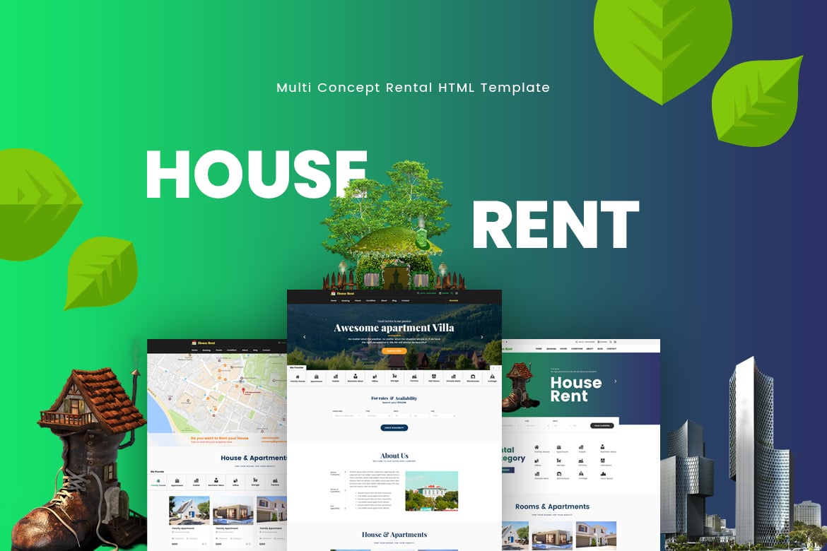 Template Website Sewa Properti: HouseRent yang Elegan dan Responsif
