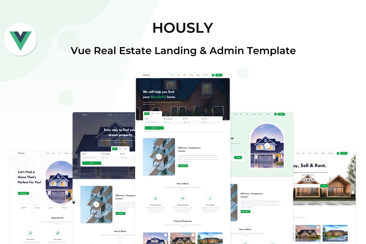 Hously - Template Website Real Estate Modern dan Responsif