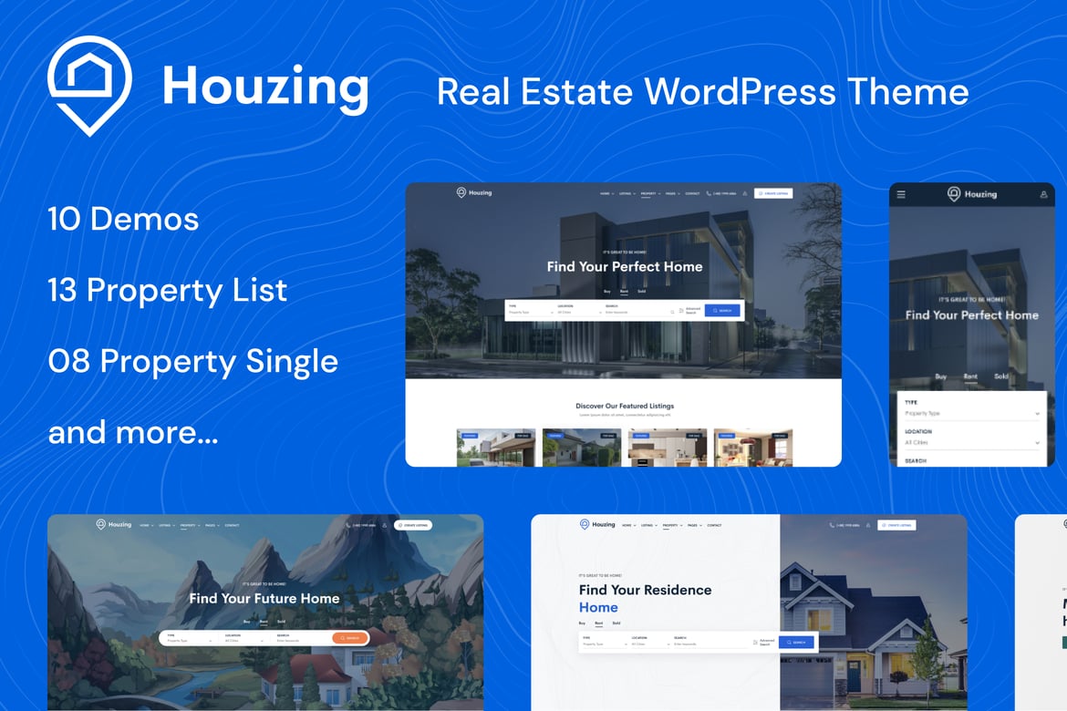 Houzing – Tema WordPress Real Estate Terbaik untuk Pengelolaan Properti Anda
