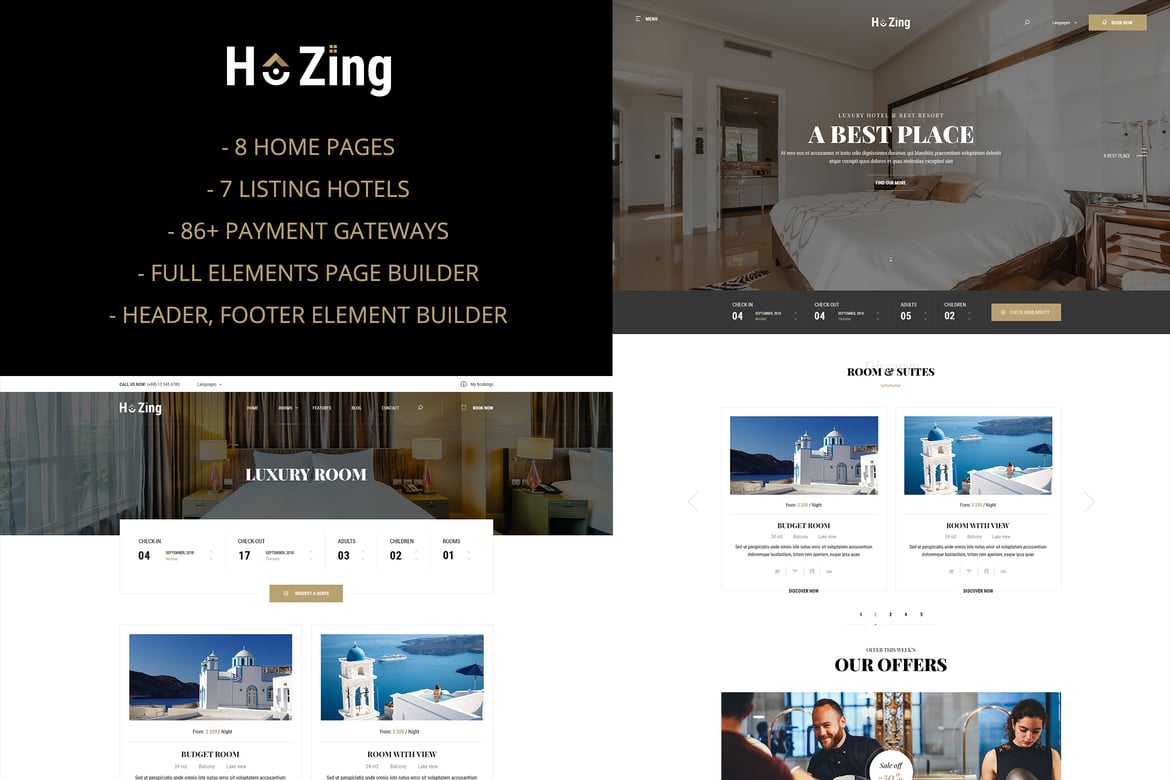 Hozing - Tema WordPress Booking Hotel yang Sempurna untuk Bisnis Anda