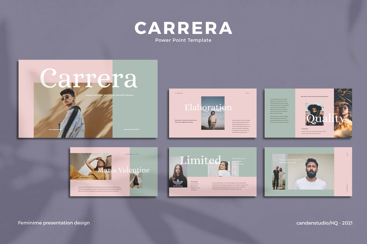 Template Presentasi Modern Carrera - Template PowerPoint Profesional