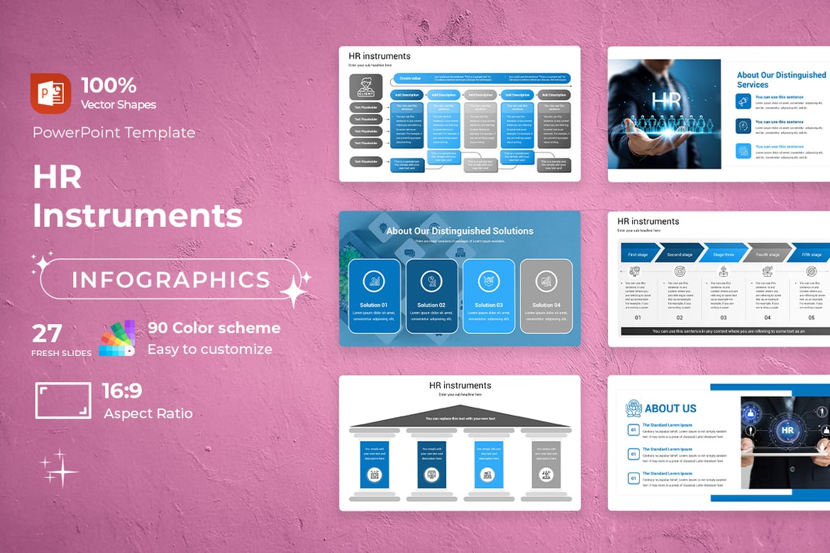 Template PowerPoint Instrumen SDM yang Menarik