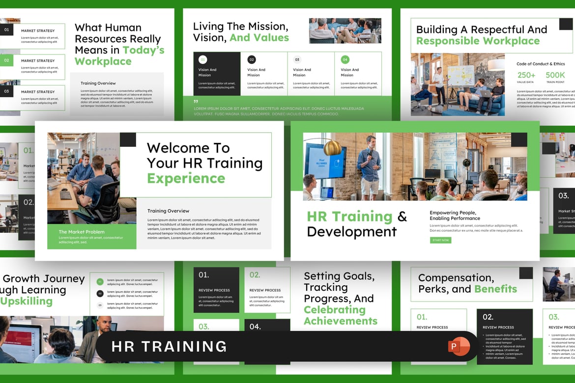 Template Presentasi PowerPoint Pelatihan HR yang Efektif