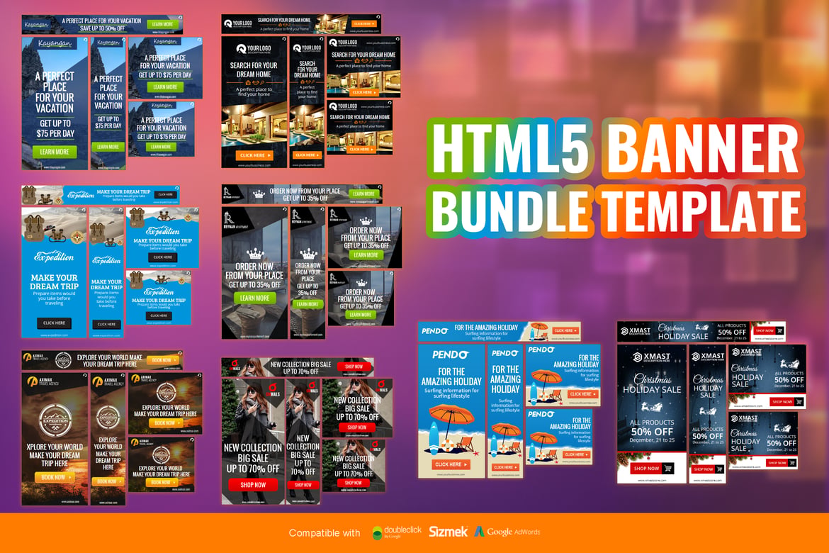 Kumpulan Template Banner HTML5 Menarik untuk Iklan Anda