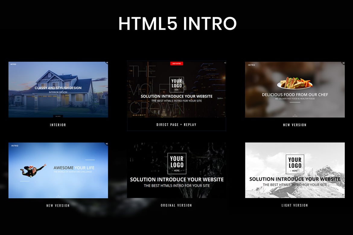 Template Website HTML5 Terbaik untuk Memperkenalkan Situs Anda